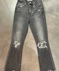 Wanderlust By Abby NEW Daze Shy Girl High Rise Crop Flare Jeans