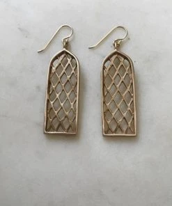 Mimosa Handcrafted Window Earrings JEWELRY