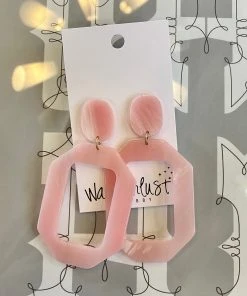 Wanderlust By Abby Acrylic Rectangle Hoops