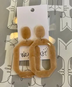 Wanderlust By Abby Acrylic Rectangle Hoops