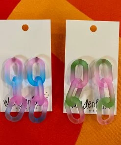 Wanderlust By Abby Multicolor Chain Link Dangles NEW