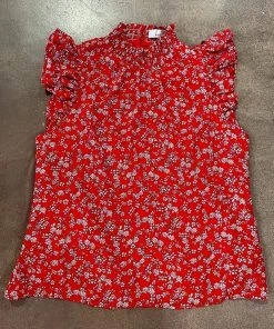 Wanderlust By Abby Gloria Smocked Neck Ditsy Floral Top