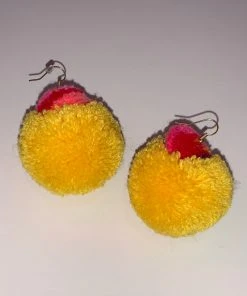 Wanderlust By Abby SALE Large Pom Pom Earrings