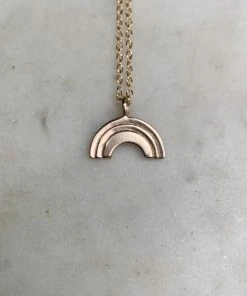 Mimosa Handcrafted Mimosa Rainbow Pendant Necklace