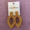 Wanderlust By Abby Gold Beaded Earrings