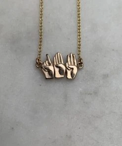 Wanderlust By Abby Mimosa 143 I Love You Necklace