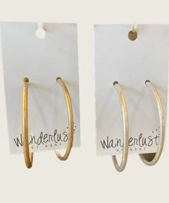 Wanderlust By Abby Large Hoops NEW