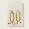 Wanderlust By Abby Open Cut Earrings NEW