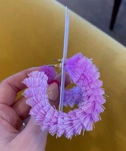 Wanderlust By Abby Lilac Fluff Hoops NEW