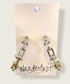Wanderlust By Abby Chain Link Hoops