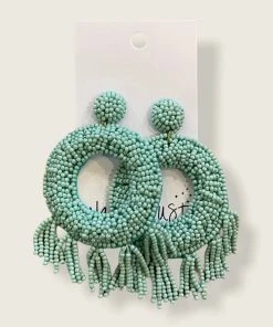 Wanderlust By Abby NEW Beaded Tassel Earrings