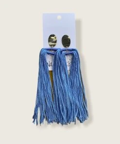Wanderlust By Abby Long Blue Tassels