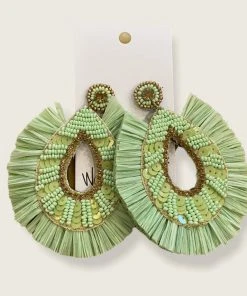 Wanderlust By Abby Green Straw Dangles NEW