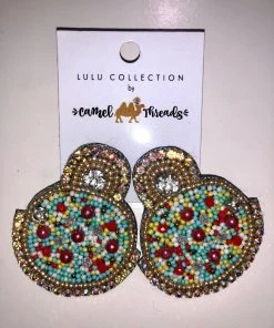 Wanderlust By Abby Multi-Color Beaded Earrings NEW