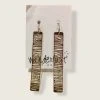 Wanderlust By Abby Gold Dangle Earrings NEW
