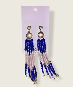 Wanderlust By Abby NEW Blue And Pink Beaded Dangle