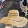 Wanderlust By Abby NEW Floppy Straw Hat With Detailed Trim
