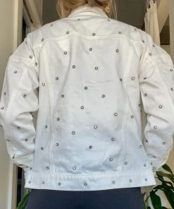 Wanderlust By Abby Studded Denim Jacket NEW