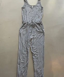 Wanderlust By Abby NEW Navy Stripe Jumpsuit Tank