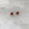 Mimosa Handcrafted Mimosa Coral Studs