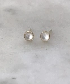 Mimosa Handcrafted Mimosa Mother Of Pearl Studs