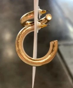 Wanderlust By Abby Gold And Silver Chunky Hoops NEW