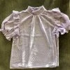 Wanderlust By Abby NEW Smocked Neck Blouse