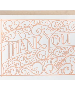 Lion Heart Prints Ironwork Thank You Greeting Card NEW