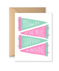 Lion Heart Prints NEW You Did It! Greeting Card