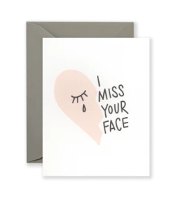 Wanderlust By Abby Miss Your Face Greeting Card NEW