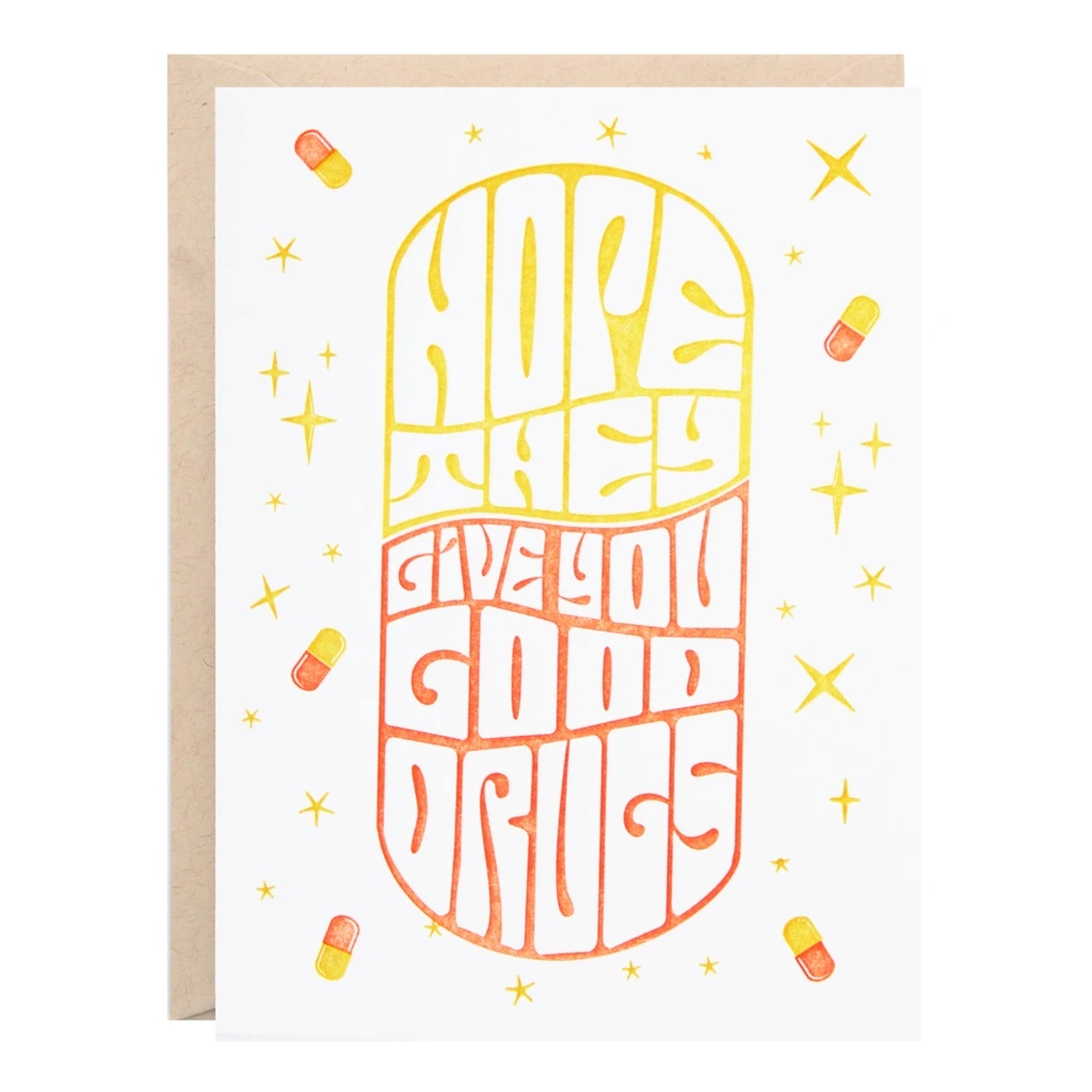 Lion Heart Prints Hope They Give You Good Drugs Greeting Card 3 Lion Heart Prints Hope They Give You Good Drugs Greeting Card