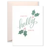 Lion Heart Prints NEW Happy Holly Days Card