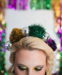 Wanderlust By Abby Mardi Gras Disco Headpiece NEW