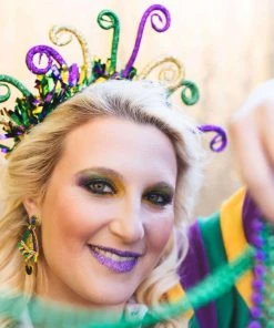 Wanderlust By Abby Whimsical Mardi Gras Headpiece NEW