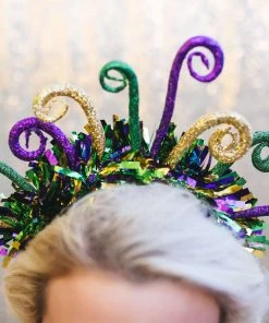 Wanderlust By Abby Whimsical Mardi Gras Headpiece NEW