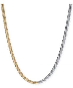 Wanderlust By Abby Bracha Sleek Two Tone Necklace