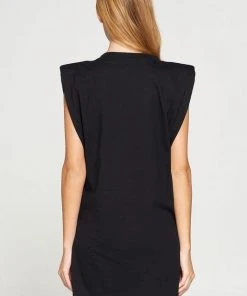 Wanderlust By Abby NEW Short Sleeve Padded Dress