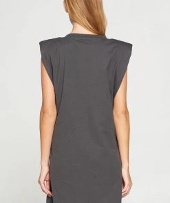 Wanderlust By Abby NEW Short Sleeve Padded Dress