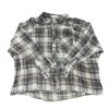Wanderlust By Abby Taupe Navy Flannel NEW