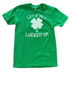 Wanderlust By Abby Let's Get Lucked Up Tee NEW