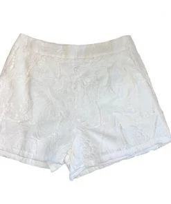 Wanderlust By Abby White Lace Print Shorts