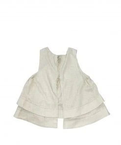 Wanderlust By Abby NEW Linen Double Layered Top