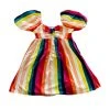 Wanderlust By Abby NEW Multi Color Stripe Mini Dress