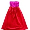 Wanderlust By Abby NEW Red And Pink Strapless Midi Dress