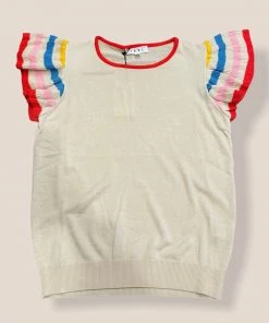 Wanderlust By Abby Ribbed Sleeve Top