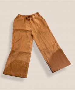 Wanderlust By Abby Drawstring Linen Pants