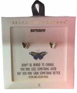 Wanderlust By Abby NEW Butterfly Stud Earrings
