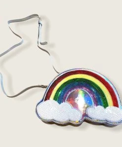 Wanderlust By Abby Holographic Rainbow Purse