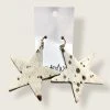Wanderlust By Abby Cowhide Star Earrings