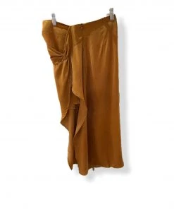 Wanderlust By Abby NEW Satin Midi Skirt With Slit